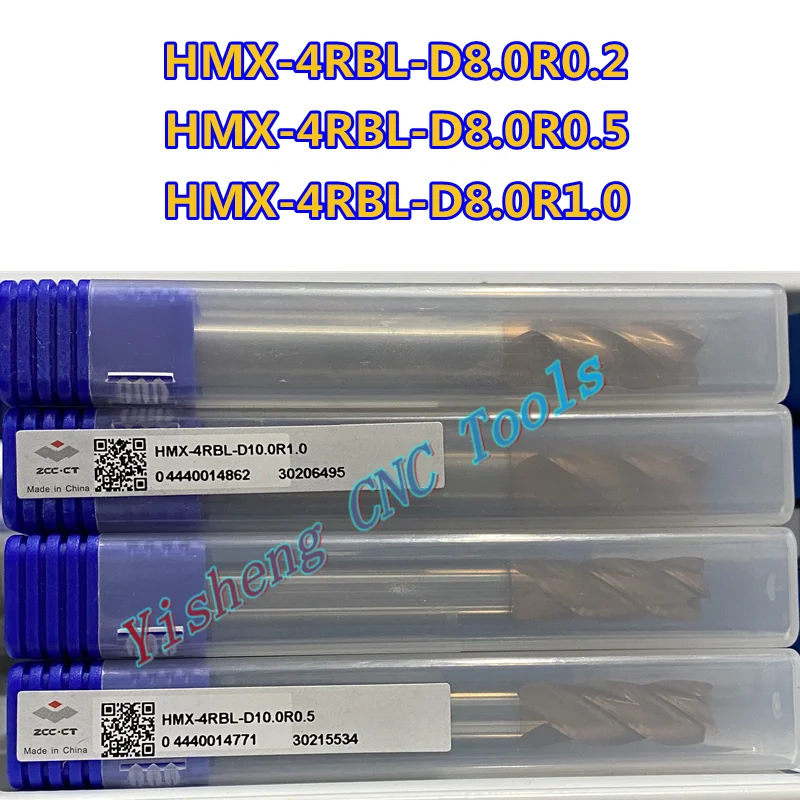 

Original ZCC CT HMX-4RBL-D8.0R0.2 HMX-4RBL-D8.0R0.5 HMX-4RBL-D8.0R1.0 CNC carbide end mill