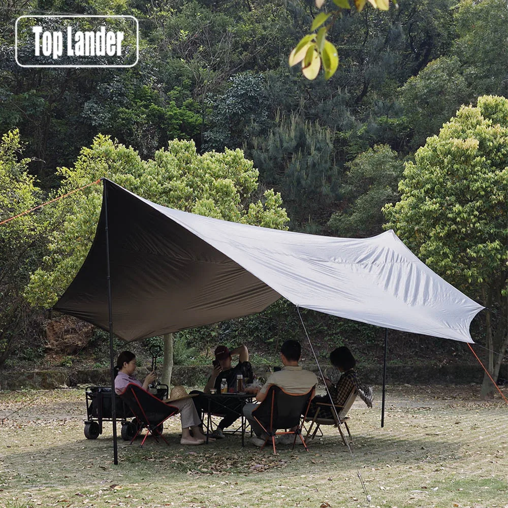 5 1x5 1 м большой брезент с черным покрытием водостойкий восьмиугольный тент для