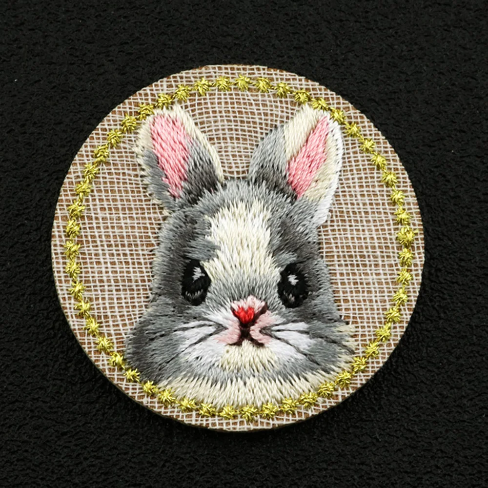 Цельная вышитая тканевая нашивка для детей значок с мультяшным рисунком сделай