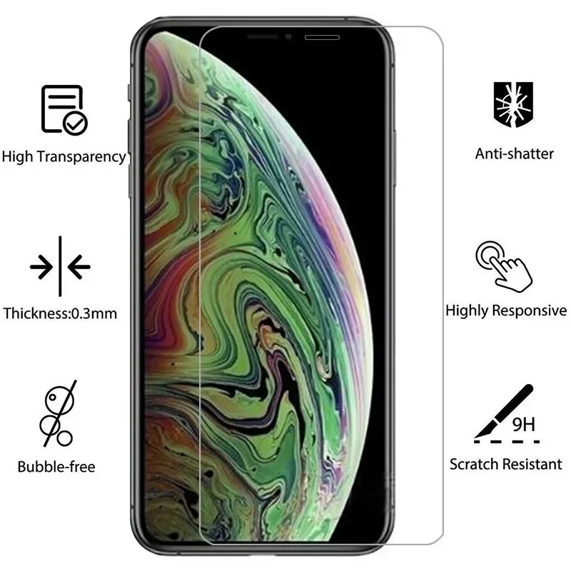 Защитное закаленное стекло для iphone xs max защитная пленка экрана на i phone x sx mas aphone