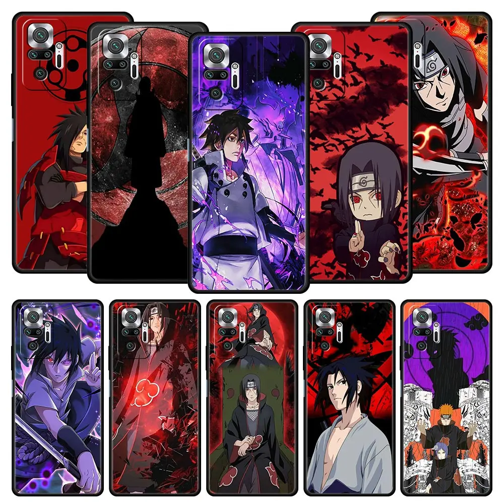 

Naruto Sasuke Uchiha Akatsuki Phone Case For Xiaomi Redmi Note 11 10 9 8 Pro 11S 10S 9S 7 8T 9T 9A 8A 9C K40 Gaming 11T 5G Cover