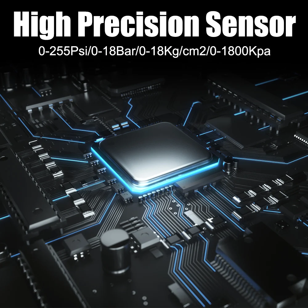 Автомобильный манометр цифровой измеритель давления в шинах с шлангом