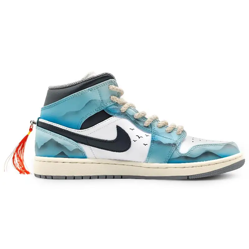 【Customize】Jordan Air Jordan 1 Vintage Basketball Shoes Men Sneakers shoes 554724-135