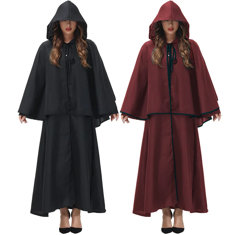

2022 Witch Costume Cosplay Medieval Magic Robe Halloween Costume for Women
