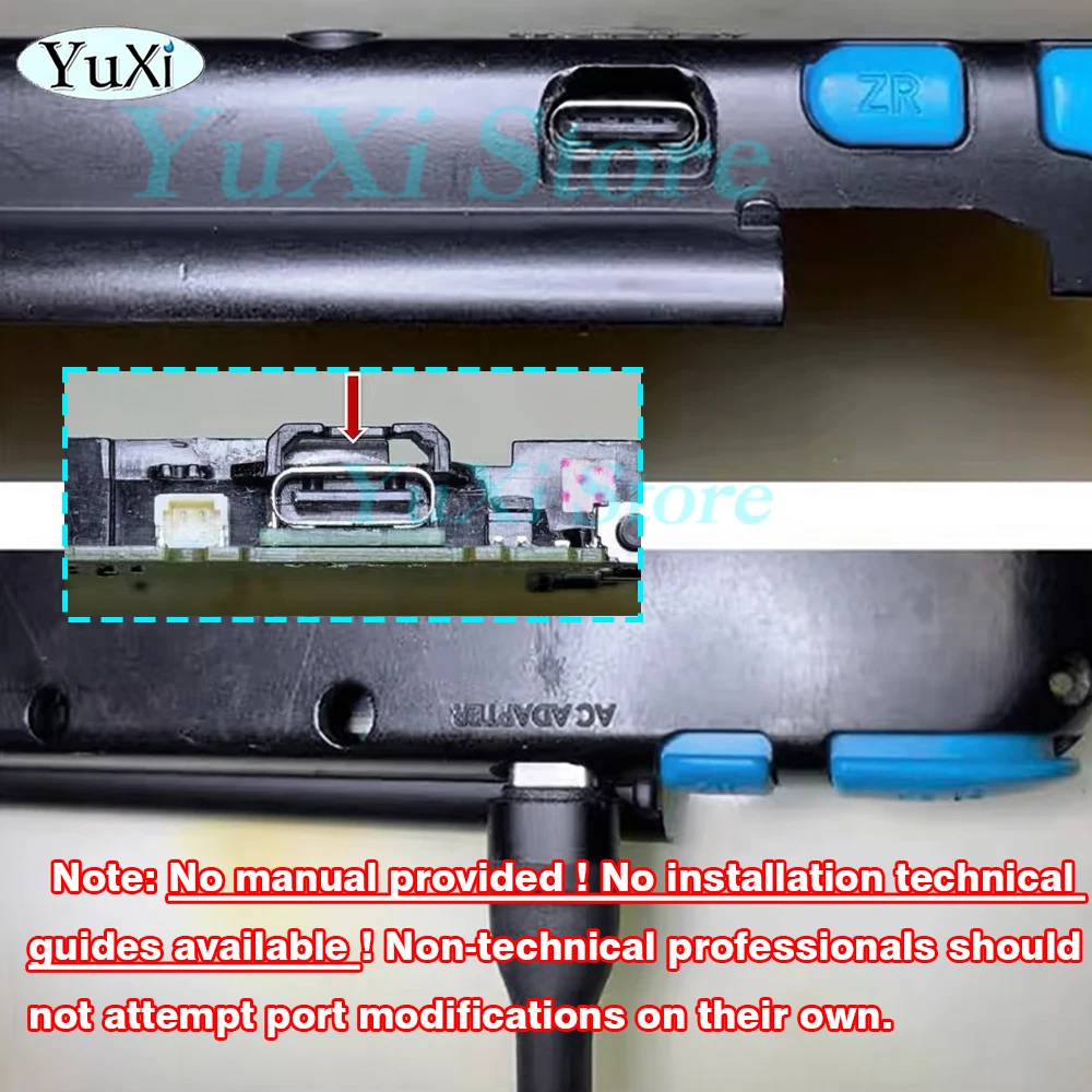 Фото 1 шт. порт зарядки Type-C для NDSi NDSi XL LL, новый контроллер геймпада 2DS LL, USB-микрозарядное устройство, плата Mod DIY Part №5