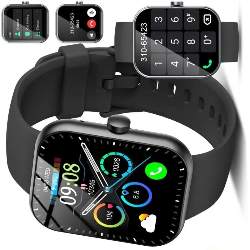 Фото M5TD Легкие 1,96-дюймовый цветной сенсорный экран Smartwatch Фитнес-часы Магнитный способ зарядки Зарядный кабель в комплекте №4