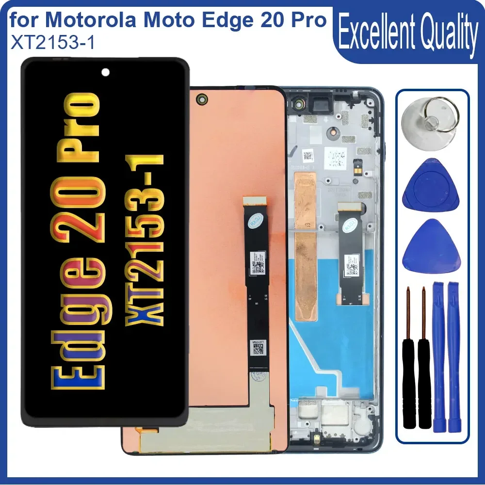 AMOLED ЖК-дисплей для Motorola Moto Edge 20 Pro XT2153-1 замена сенсорного экрана