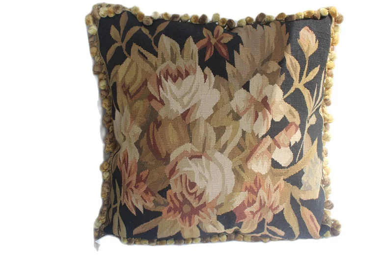 

Бесплатная доставка, шерстяная подушка aubusson 55x55 см, 100% Новая Зеландия