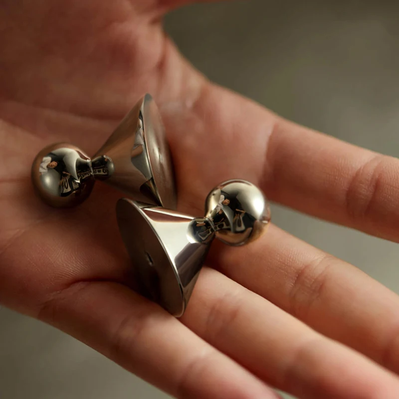 Goo-Ki твердые латунные ручки для ящиков высококачественные серебряные шкафа ручка