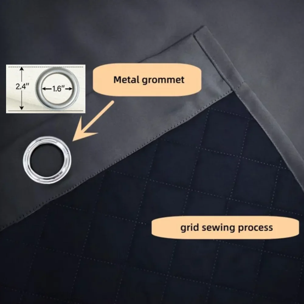 Водонепроницаемая зимняя хлопковая занавеска на заказ морозостойкая плотная