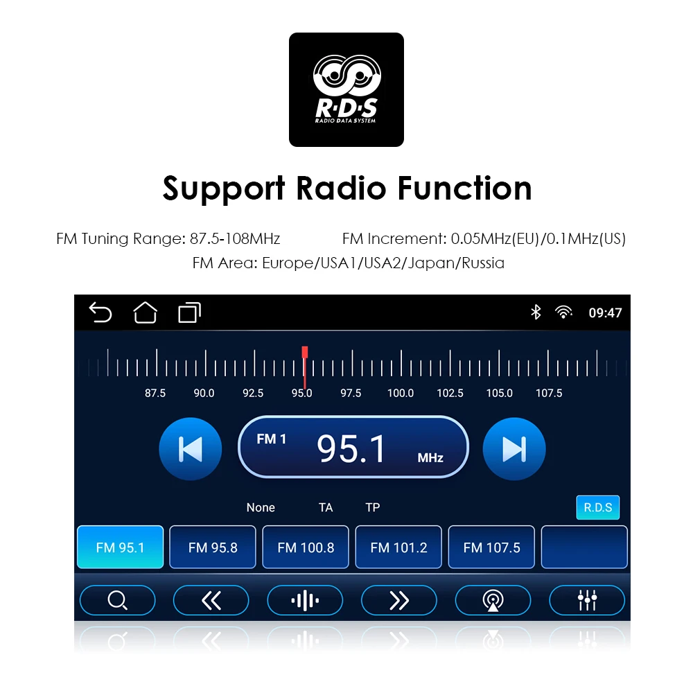 Автомагнитола 2 Din на Android мультимедийный плеер для Ford Focus Connect Fiesta Fusion Galaxy Kuga S-Max