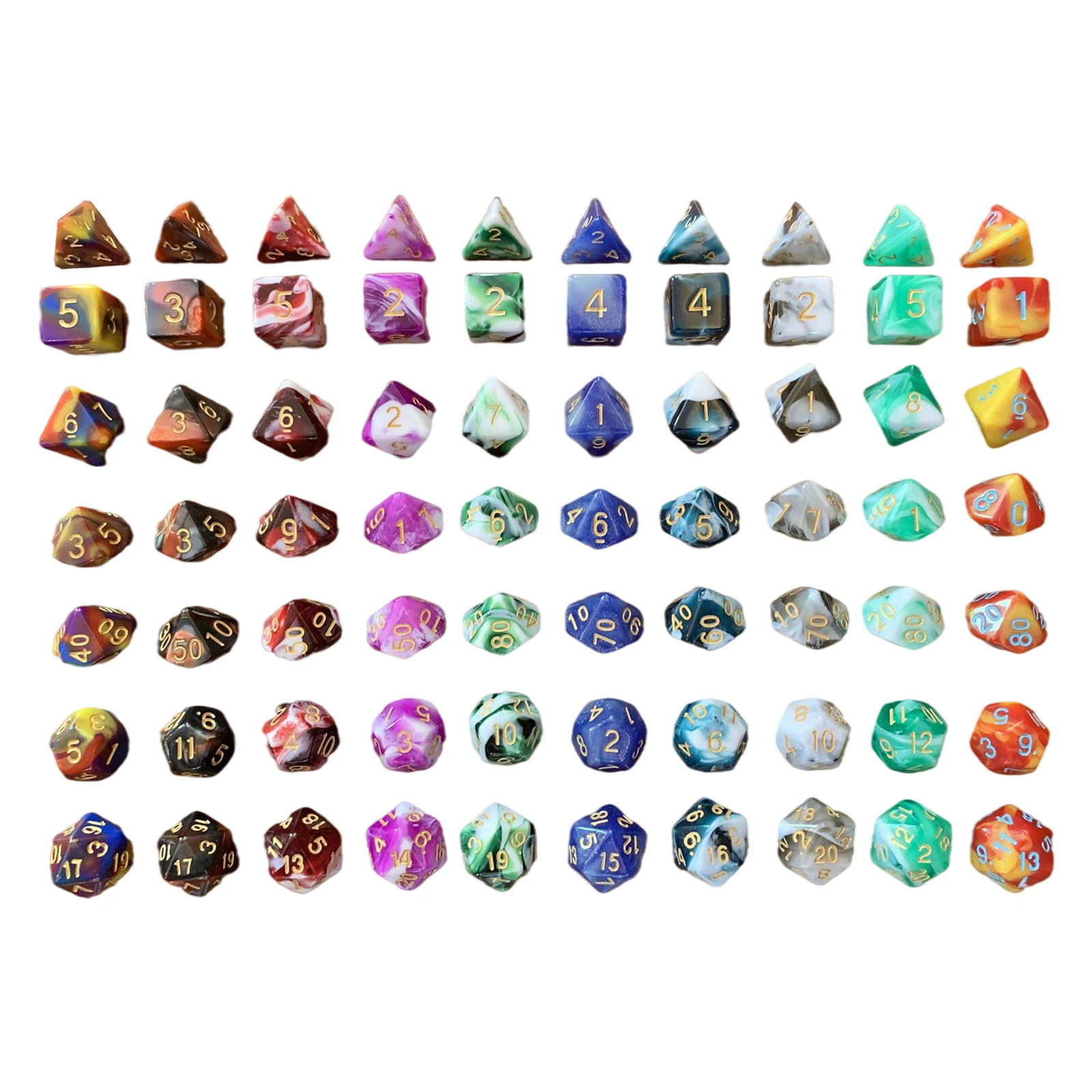 

Polyhedral Dice Party Favors Props Family Games for Dnd Rpg Mtg Adults Game
