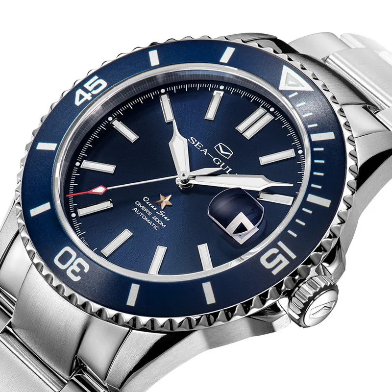 Мужские часы Seagull relogio masculino для дайвинга на глубине 200 м деловые