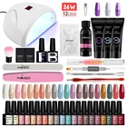 Phoenixy полный маникюрный фотогель 54 Вт УФ светодиодный лампа с инструментами для дизайна ногтей типсы верхнее покрытие Базовое покрытие