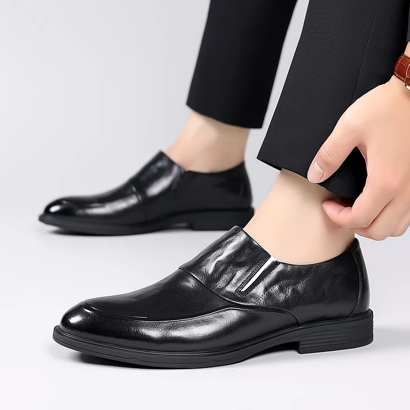 

Casual Soft Sole One Step Leather Shoes 2023 Spring and Autumn New Formal Dress Versatile Business Casual Single Shoe Men