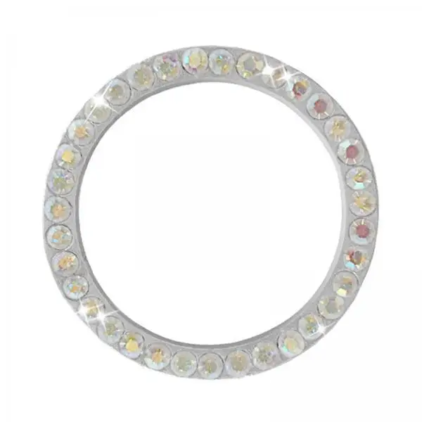 

2x Ignition Button Cover Circle Bling Rings Interior Accessorie Gift