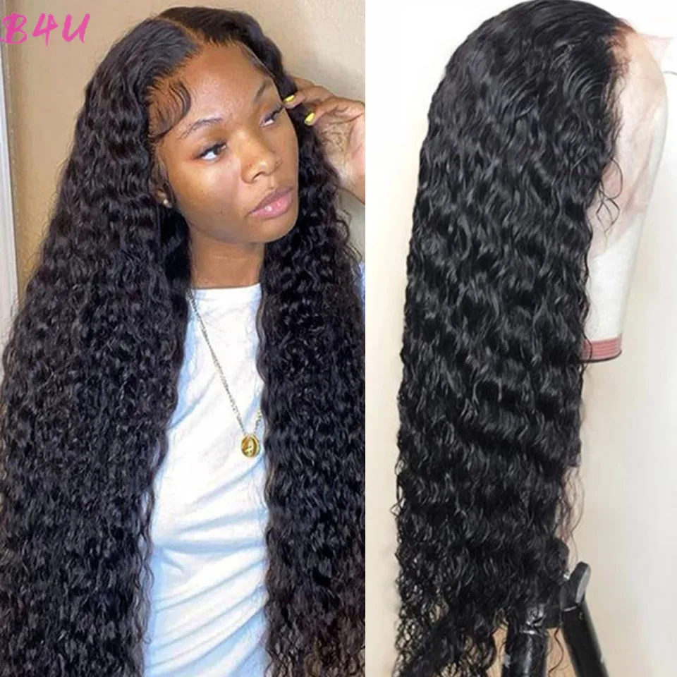Water Wave Lace Front Wigs Human Hair 13x4 Lace Frontal Wig Brazilian 4x4 Closure Wig For Black Women Lace Front human hair wig