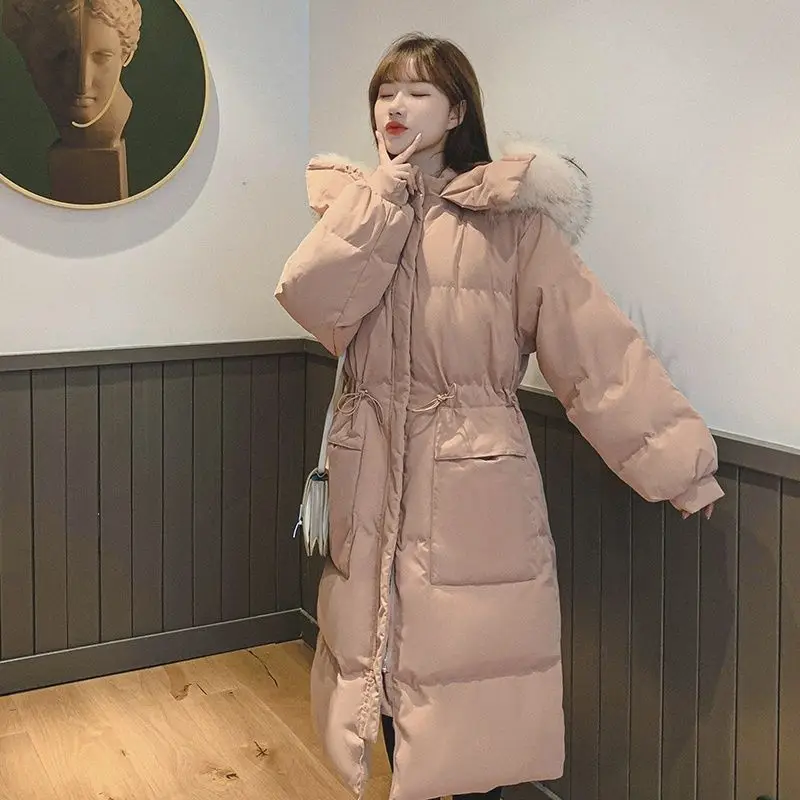 

Hot Sale Down Cotton-padded Jacket Women's Winter 2023 New Office Lady Stylish Loose Mid-length Over-the-knee Padded Jacket T59