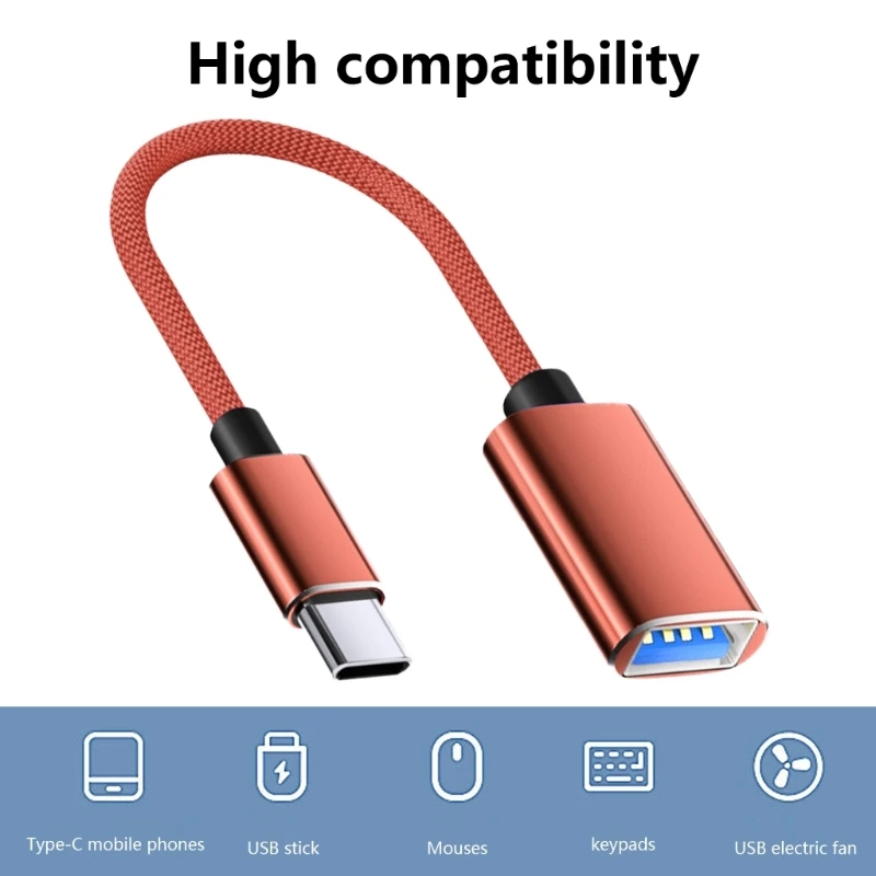 Кабель-переходник USB C на USB3.0 тип папа USB-мама OTG кабель-преобразователь проводная