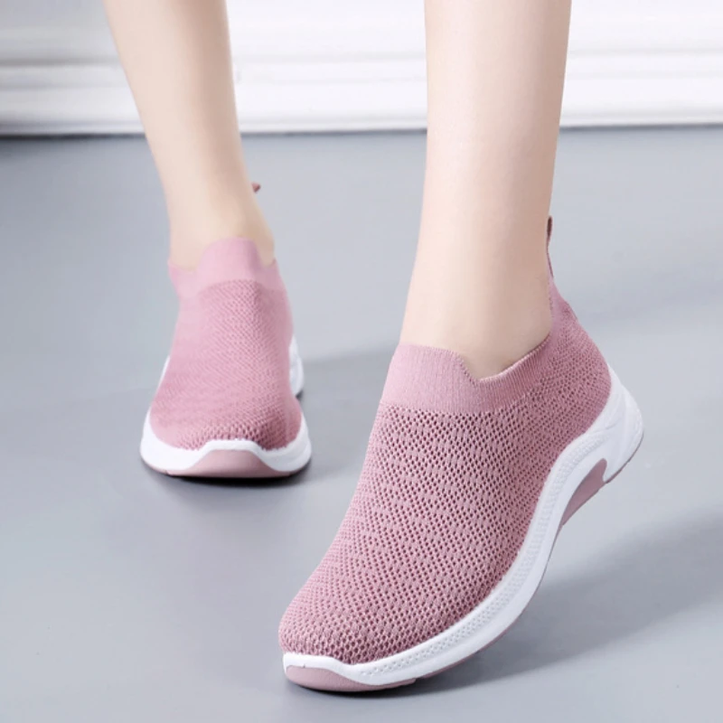 Женские носки Hundred Spring 2023 повседневные дышащие легкие кроссовки с сеткой Flyweave