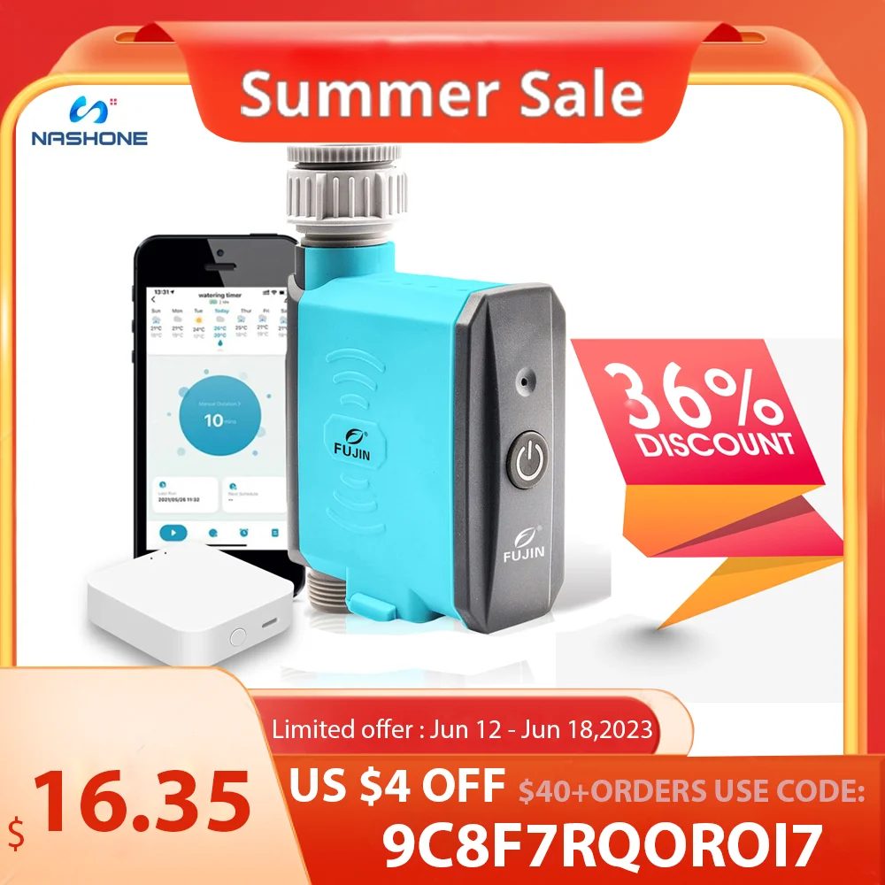 Умный таймер для полива сада Tuya контроллер системы капельного орошения с