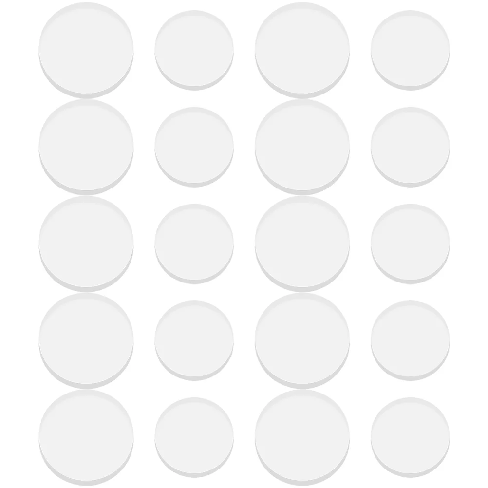 

20 Pcs Clear Bumpers Cabinets Glass Table Rubber Spacer Damper Pad Plastic Shims Gasket Pads