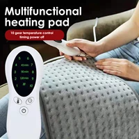 electric heating pad sinocare 6 temperature levels timer shoulder neck back spine leg pain relief winter warmer multifunctional