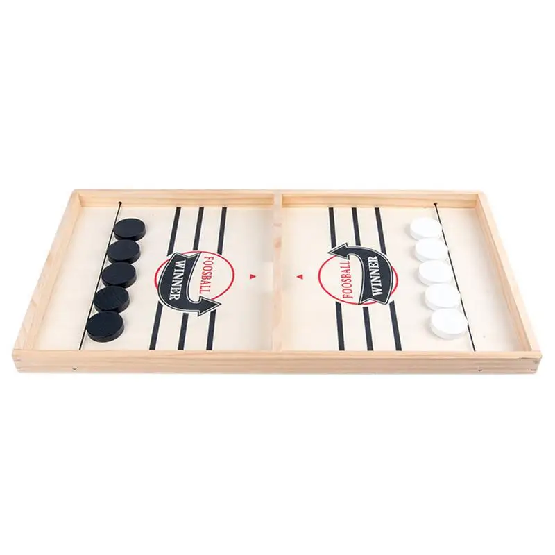 

Rapid Sling Game Sling Puck Game Paced Wooden Board Game Table Developing Reaction Speed Small Size Suitable For Kids Child &
