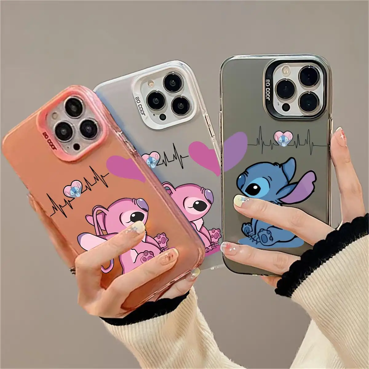 Милый чехол со стежком для VIVO Y02 Y03 Y83 V29E V27 V27E V40 V30E Y36 S15 Y55 Y100 Y78Plus Y31 Y51 2020 Y20 пары