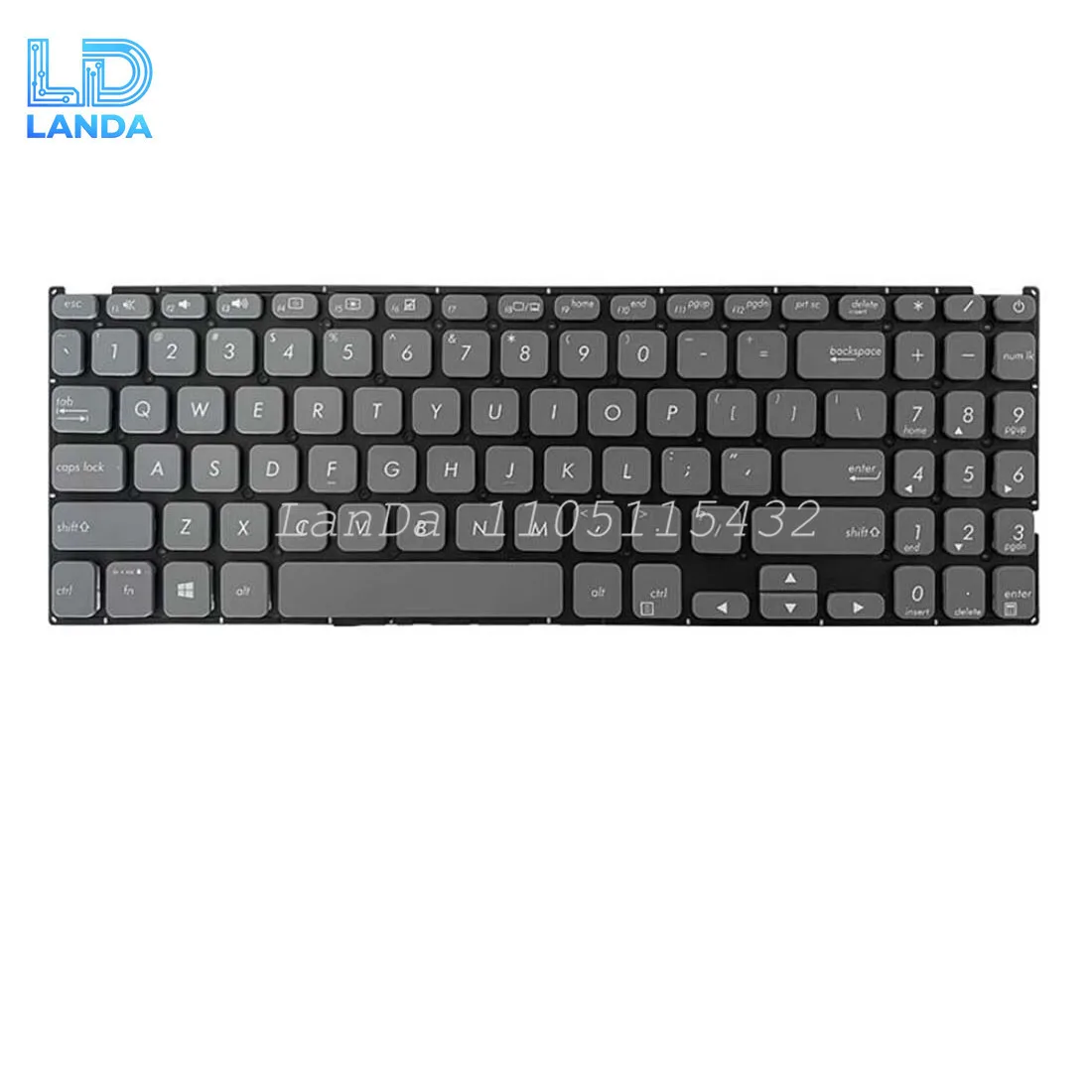 Фото Клавиатура для ASUS F512 F512D F512DA F512F F512FA F512U Черный Серый Серебристый США №5