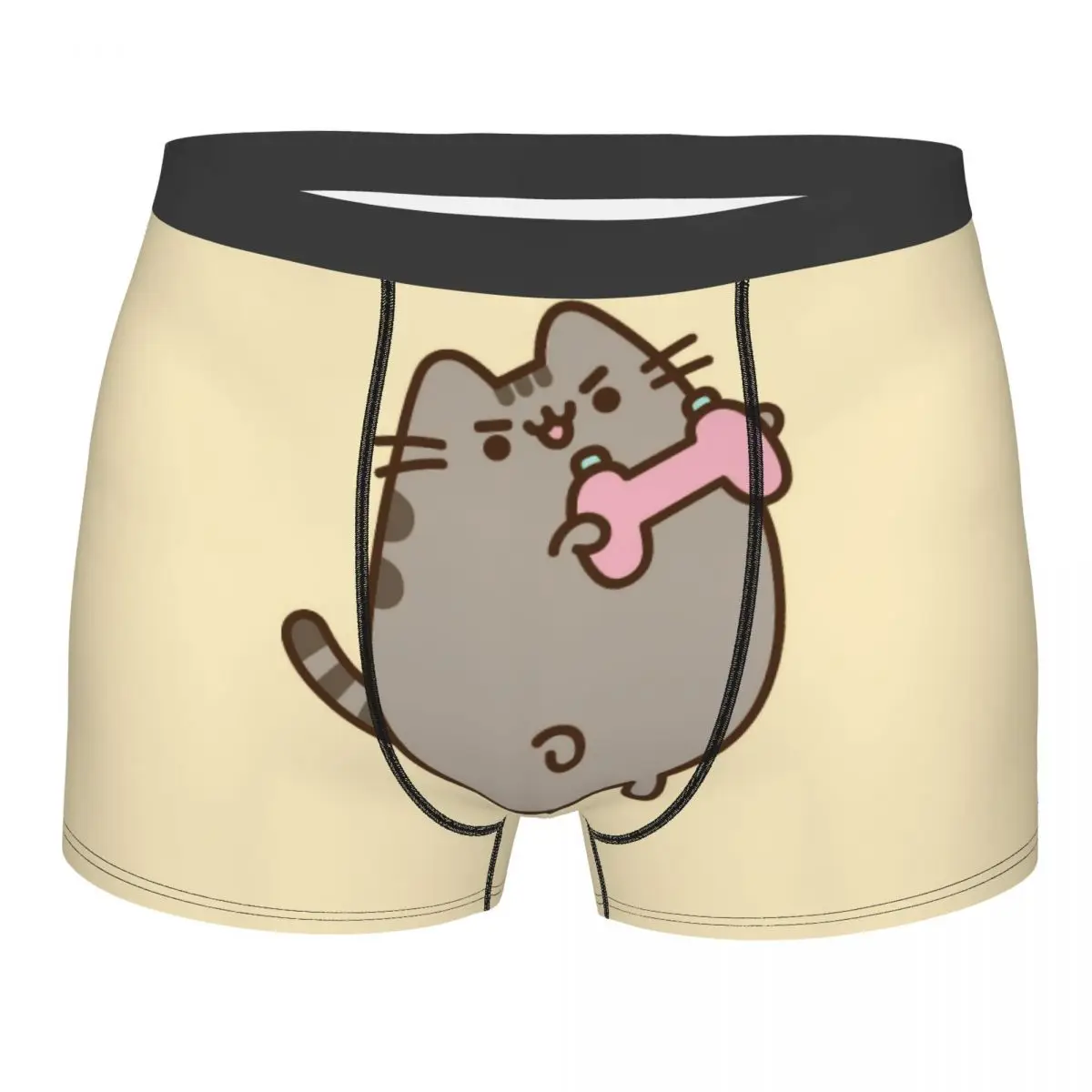 Пользовательские трусы-боксеры с изображением котенка и кота мужские трусы