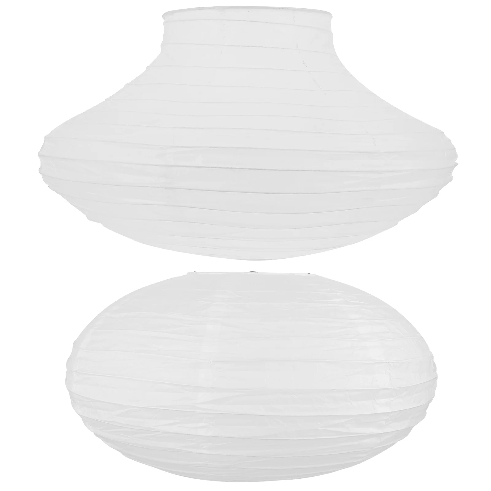 

2pcs DIY Paper Lantern Decorative White Pompoms Painting Paper Lanterns