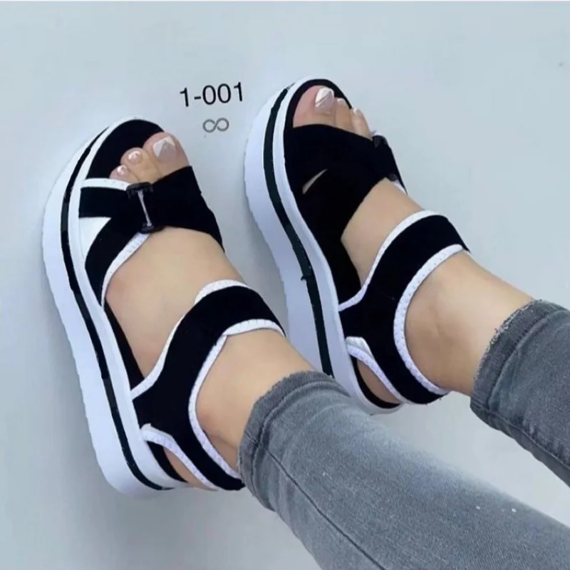 

Women Sandals Casual Wedges Sandalias Mujer 2023 New Summer Shoes Women Heels Sandals Platform Peep Toe Wedges Chaussure Femme