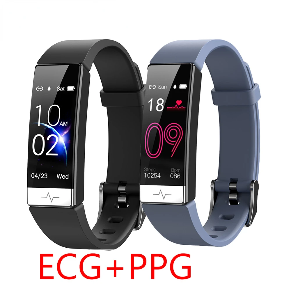 

2022 New Smart Watch Bracelet IP68 Waterproof SmartWatch ECG PPG HRV Heart Rate Monitor Blood Presures Health Bracelet