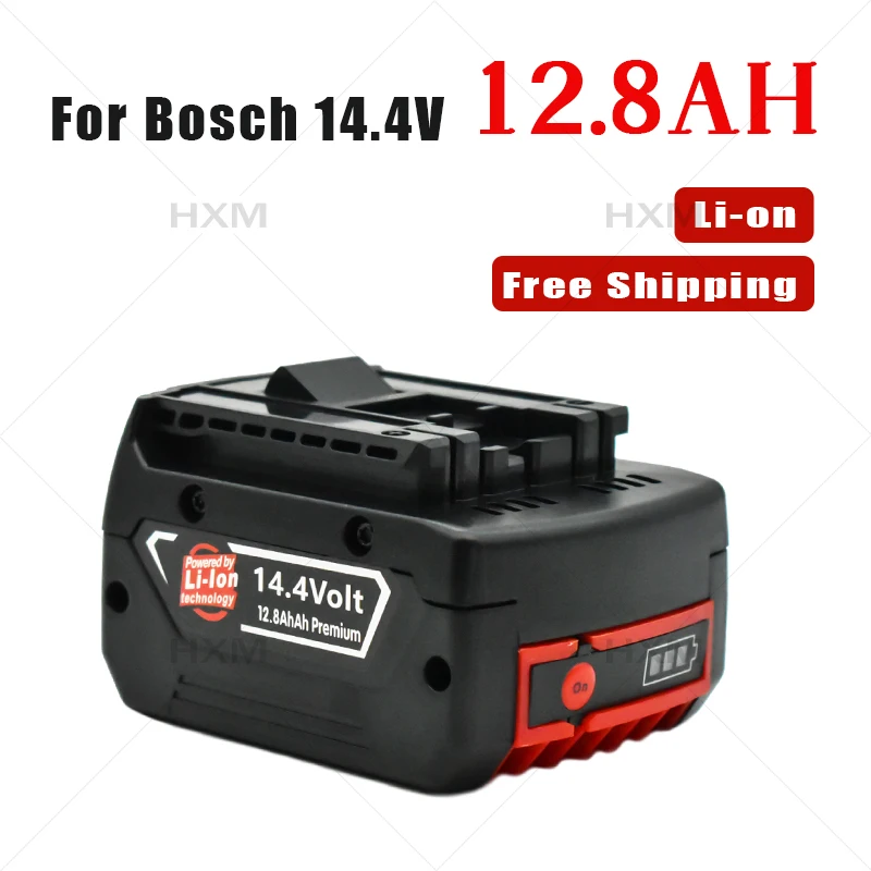 

brand new 14.4V 12.8AH Rechargeable Li-ion Battery for BOSCH cordless Electric drill screwdriver BAT607 BAT607G BAT614G