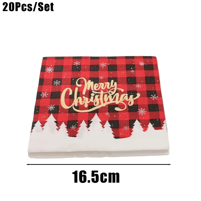 

Рождественские наборы одноразовой бумажной посуды