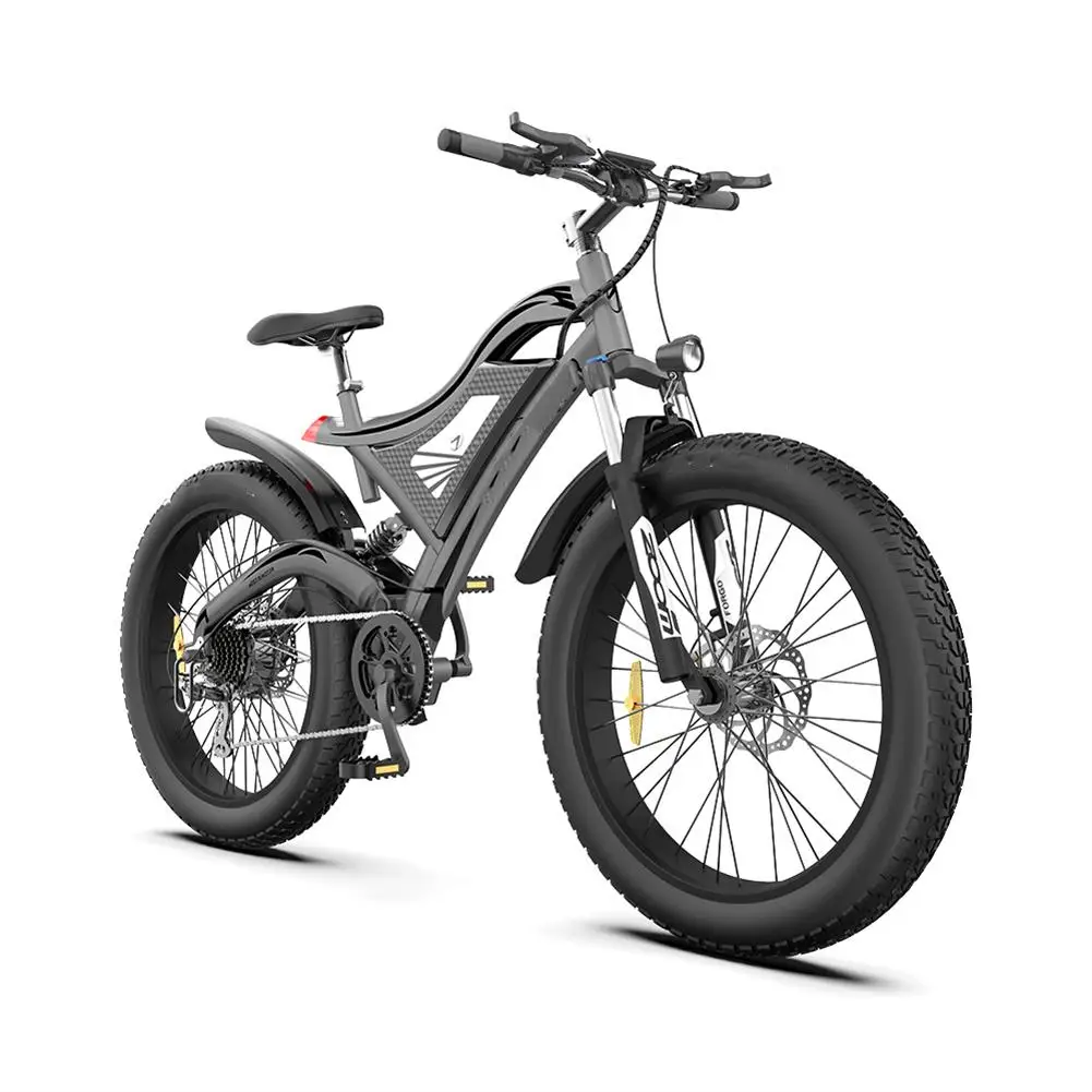 

Electric Bike Ebike 750w Motor 26x4.0 Fat Tire 48v 15ah Lithium Battery 7 Speed-gear Shifter Folding Mountain Bike for Adults