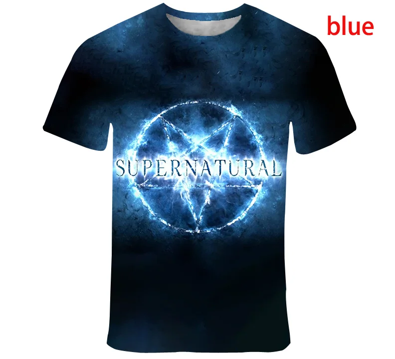 

Supernatural Fashion T Shirt 3d Print Tshirts Cool Novelty Casual Couples Unisex Clothing