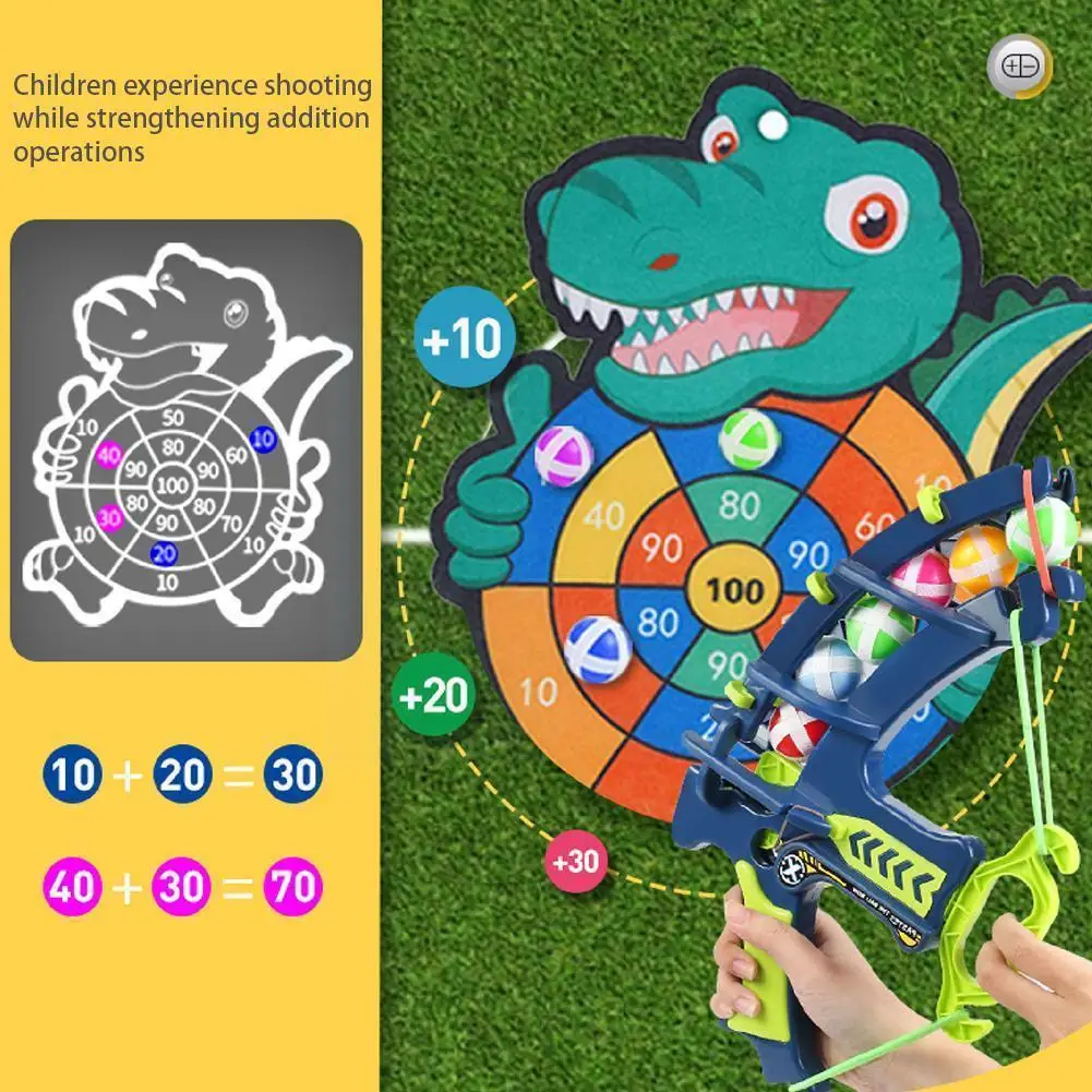 

Children's Sticky Ball Bow And Sticky Ball Target Sticky Target Shooting Sucker Ball Dart Toy For Children T2i0