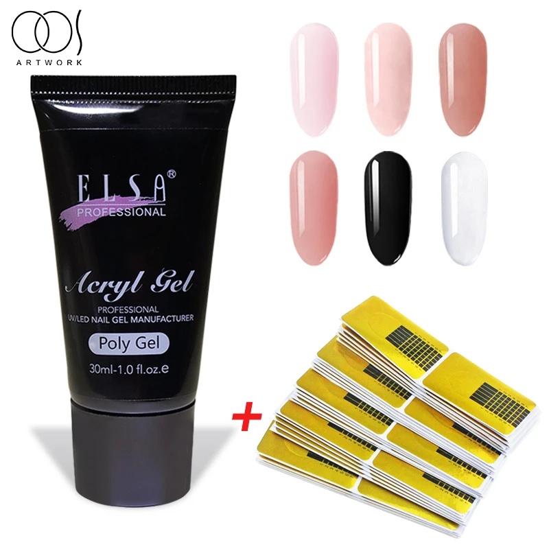 

30ml Nail Extension Gel Nail Acrylic Nail Finger Poly Gel For Manicure Crystal Extend Quick Builder Nail GelNail Art Gel Polish