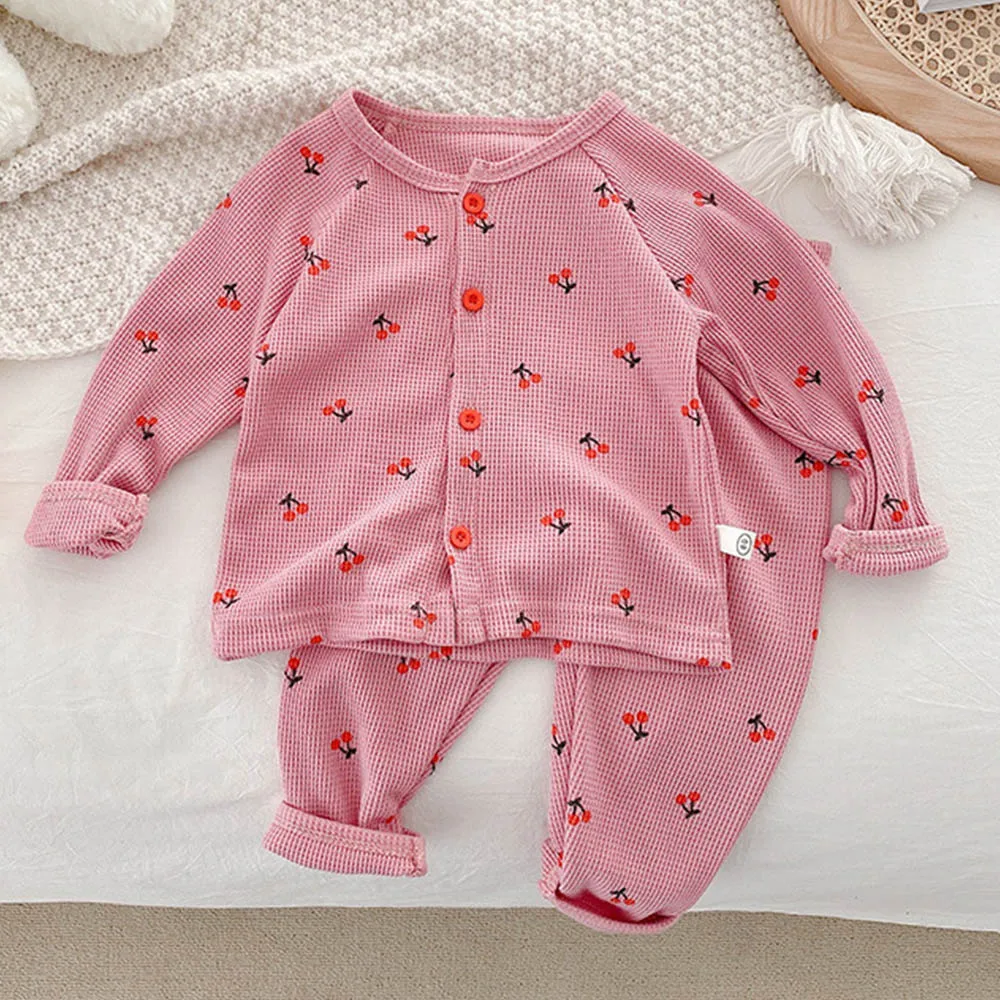 

Toddler Girl Clothing Spring Autumn 2022 Kids Outfits Long Sleeve Tops + Pants Two Pieces Home Wear Children Sets