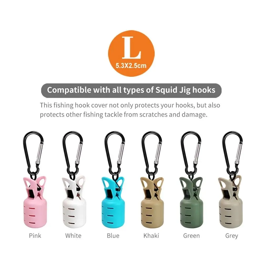 С карабином джиг для кальмара рыболовные снасти универсальный чехол осьминога