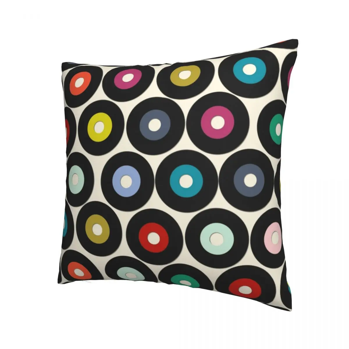 Vinyl Pillowcase Soft Polyester Cushion Cover Decor Retro Vintage Funny Throw Pillow Case Cover Home Zippered 18