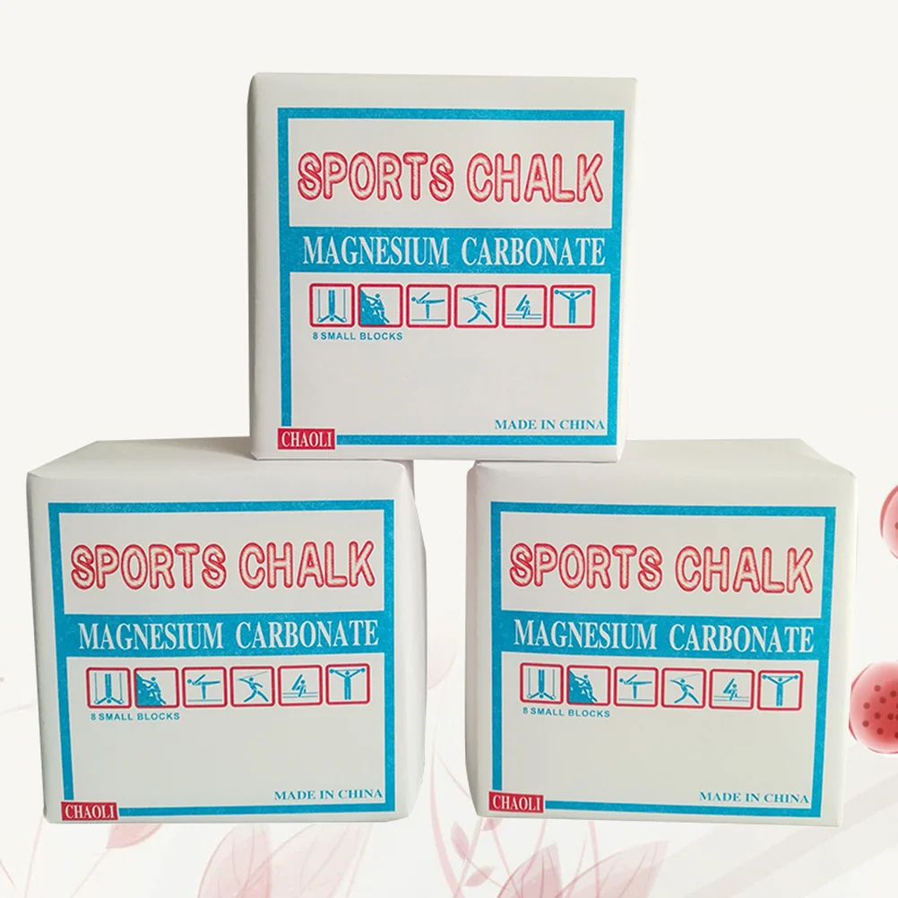

3pcs Weight Lifting Sports Chalk Gymnastic Climbing Gym Magnesium Brick (White)