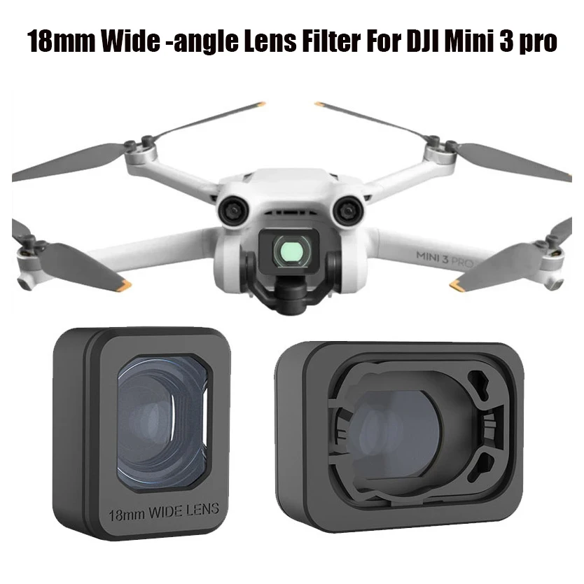 

18mm Wide-angle Lens Filter For DJI Mini 3 Pro Drone Camera Lens Filter 18mm Wide Angle Lens Filter For DJI Mini 3 Pro Accessory