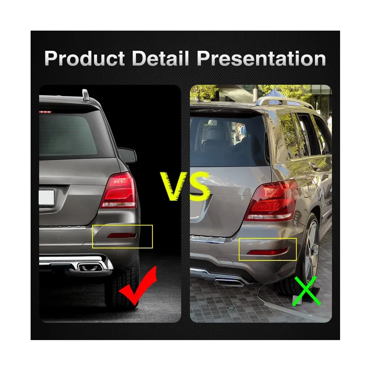 Отражатель заднего бампера для Mercedes-Benz GLK-Class W204/X204 GLK250 GLK300 GLK350 2008-2012