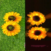 solar lighting for the garden sunflowers solar lights waterproof flowers pathway lamp for patio yard wedding holiday decoration