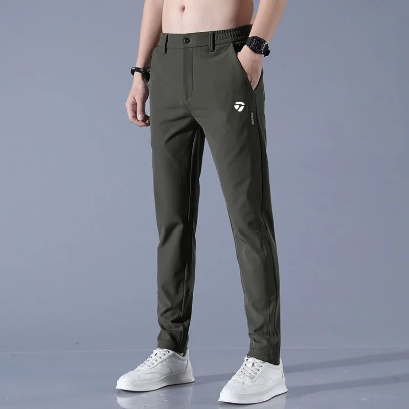 

High Quality Men's Golf Pants Elastic Quick Dry Men Golf Trousers Summer Ultra Thin Sweatpants Light Soft Golf Wear Men Pants