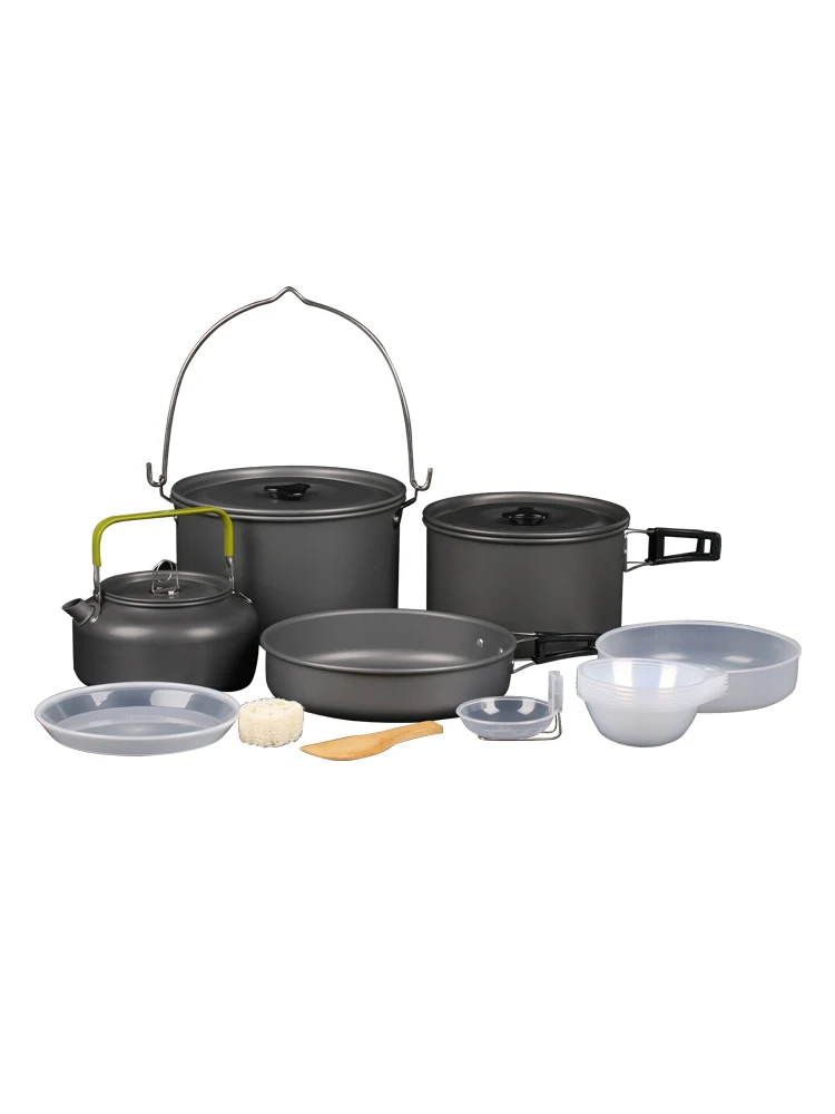 

Outdoor cookware portable camping pot hanging pot picnic cookware tableware cassette stove outdoor cookware pot set