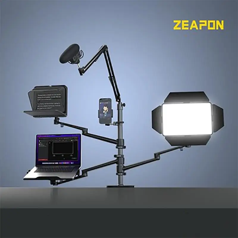 Zeapon Vlogtopus Desk Mount Kit Desktop Set with Folding Expansion Arm Fill Light Surveillance Bracket